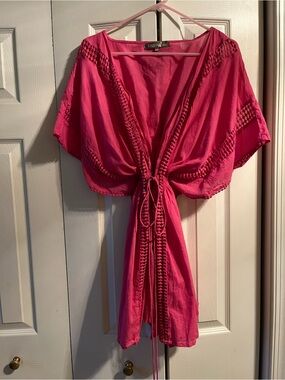 Royal Standard Hot pink Kimono Beach Cover-Up